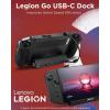 imageLegion Go USBC Hub Dock for Legion Go  6in1 Dock Port Expansion Charging Video Ethernet Support