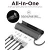 imageLegion Go USBC Hub Dock for Legion Go  6in1 Dock Port Expansion Charging Video Ethernet Support