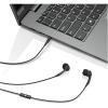 imageLenovo  300 Wired inEar USBC Headphones  inLine Microphone  USBC Connectivity  Play ampamp Pause Button  3 Sizes Silicone Ear Tips Included GreyBlack