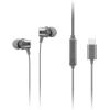 imageLenovo  300 Wired inEar USBC Headphones  inLine Microphone  USBC Connectivity  Play ampamp Pause Button  3 Sizes Silicone Ear Tips Included GreyGrey