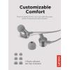 imageLenovo  300 Wired inEar USBC Headphones  inLine Microphone  USBC Connectivity  Play ampamp Pause Button  3 Sizes Silicone Ear Tips Included GreyGrey