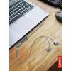 imageLenovo  300 Wired inEar USBC Headphones  inLine Microphone  USBC Connectivity  Play ampamp Pause Button  3 Sizes Silicone Ear Tips Included GreyGrey