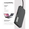 imageLenovo  USBC 7in1 Hub  Computer Networking Laptop Accessory  Laptop Docking Station  4K via HDMI 3 USBA devices 2 SDTF Card Readers USBC Power Pass Through7in1