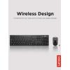 imageLenovo  Wireless Compact Keyboard 100 Cordless Keyboard for PC Laptop with Windows  Cordless Connection  Silent Key Clicks Black100 Combo