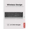 imageLenovo  Wireless Compact Keyboard 100 Cordless Keyboard for PC Laptop with Windows  Cordless Connection  Silent Key Clicks Black100 Keyboard