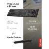 imageLenovo  Wireless Compact Keyboard 100 Cordless Keyboard for PC Laptop with Windows  Cordless Connection  Silent Key Clicks Black100 Keyboard