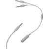 imageLenovo 100 Stereo Analog Headset 35mm 180 Boom Microphone MemoryFoam Earcups GXD1B60597 Cloud Grey