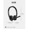 imageLenovo 115 USBAUSBC Wired Stereo Headset  Lightweight NoiseCancelling inLine Control Box USBA to USBC Adapter OverEar Design Headset with Mic for PC and Laptop Black