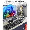 imageLenovo 300 USB Combo FullSize Wired Keyboard ampamp Mouse Ergonomic Left or Right Hand Mouse Optical Mouse GX30M39606 Black305 USB C  Keyboard