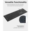 imageLenovo 300 USB Combo FullSize Wired Keyboard ampamp Mouse Ergonomic Left or Right Hand Mouse Optical Mouse GX30M39606 Black305 USB C  Keyboard