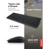 imageLenovo 300 USB Combo FullSize Wired Keyboard ampamp Mouse Ergonomic Left or Right Hand Mouse Optical Mouse GX30M39606 BlackKeyboard  Mouse