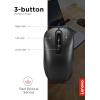 imageLenovo 300 USB Wired Computer Mouse  Full Size Optical Ambidextrous Mouse with 1600 DPI Reliable USBA Wired Connection Easy 3Button Navigation  Long Lasting Durable Basic Mouse BlackBlack 100