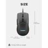 imageLenovo 300 USB Wired Computer Mouse  Full Size Optical Ambidextrous Mouse with 1600 DPI Reliable USBA Wired Connection Easy 3Button Navigation  Long Lasting Durable Basic Mouse BlackBlack M210 RGB