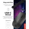 imageLenovo 300 USB Wired Computer Mouse  Full Size Optical Ambidextrous Mouse with 1600 DPI Reliable USBA Wired Connection Easy 3Button Navigation  Long Lasting Durable Basic Mouse BlackBlack 305