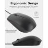 imageLenovo 300 USB Wired Computer Mouse  Full Size Optical Ambidextrous Mouse with 1600 DPI Reliable USBA Wired Connection Easy 3Button Navigation  Long Lasting Durable Basic Mouse BlackBlack 305