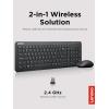 imageLenovo 300 Wireless Combo Keyboard and Mouse 24 GHz Nano USBA Receiver Batteries Included