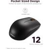 imageLenovo 300 Wireless Mouse  Computer Mouse for PC Laptop with Windows  Ambidextrous Design  24 GHz Nano USB Receiver  12 Month Battery LifeBlack