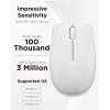 imageLenovo 300 Wireless Mouse  Computer Mouse for PC Laptop with Windows  Ambidextrous Design  24 GHz Nano USB Receiver  12 Month Battery LifeCloud Grey