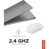 imageLenovo 300 Wireless Mouse  Computer Mouse for PC Laptop with Windows  Ambidextrous Design  24 GHz Nano USB Receiver  12 Month Battery LifeCloud Grey