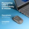 imageLenovo 400 USBC Compact Wireless Mouse BlackStorm Grey
