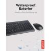 imageLenovo 510 Wireless Keyboard ampamp Mouse Combo 24 GHz Nano USB Receiver Full Size Island Key Design Left or Right Hand 1200 DPI Optical Mouse GX30N81775 BlackBlack