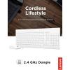 imageLenovo 510 Wireless Keyboard ampamp Mouse Combo 24 GHz Nano USB Receiver Full Size Island Key Design Left or Right Hand 1200 DPI Optical Mouse GX30N81775 BlackWhite