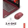 imageLenovo 530 Full Size Wireless Computer Mouse for PC Laptop Computer with Windows  24 GHz Nano USB Receiver  Ambidextrous Design  12 Months Battery Life  Platinum GreyCherry Red