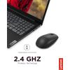 imageLenovo 530 Full Size Wireless Computer Mouse for PC Laptop Computer with Windows  24 GHz Nano USB Receiver  Ambidextrous Design  12 Months Battery Life  Platinum GreyRaven Black