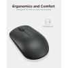 imageLenovo 530 Full Size Wireless Computer Mouse for PC Laptop Computer with Windows  24 GHz Nano USB Receiver  Ambidextrous Design  12 Months Battery Life  Platinum GreyRaven Black