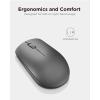 imageLenovo 530 Full Size Wireless Computer Mouse for PC Laptop Computer with Windows  24 GHz Nano USB Receiver  Ambidextrous Design  12 Months Battery Life  Platinum GreyGraphite Grey