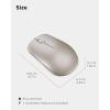 imageLenovo 530 Full Size Wireless Computer Mouse for PC Laptop Computer with Windows  24 GHz Nano USB Receiver  Ambidextrous Design  12 Months Battery Life  Platinum GreyAlmond