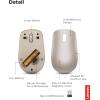 imageLenovo 530 Full Size Wireless Computer Mouse for PC Laptop Computer with Windows  24 GHz Nano USB Receiver  Ambidextrous Design  12 Months Battery Life  Platinum GreyAlmond