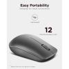 imageLenovo 530 Full Size Wireless Computer Mouse for PC Laptop Computer with Windows  24 GHz Nano USB Receiver  Ambidextrous Design  12 Months Battery Life  Platinum GreyGraphite Grey