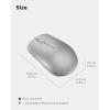 imageLenovo 530 Full Size Wireless Computer Mouse for PC Laptop Computer with Windows  24 GHz Nano USB Receiver  Ambidextrous Design  12 Months Battery Life  Platinum GreyPlatinum Grey