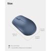 imageLenovo 530 Full Size Wireless Computer Mouse for PC Laptop Computer with Windows  24 GHz Nano USB Receiver  Ambidextrous Design  12 Months Battery Life  Platinum GreyAbyss Blue