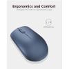 imageLenovo 530 Full Size Wireless Computer Mouse for PC Laptop Computer with Windows  24 GHz Nano USB Receiver  Ambidextrous Design  12 Months Battery Life  Platinum GreyAbyss Blue
