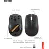 imageLenovo 530 Full Size Wireless Computer Mouse for PC Laptop Computer with Windows  24 GHz Nano USB Receiver  Ambidextrous Design  12 Months Battery Life  Platinum GreyRaven Black