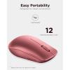 imageLenovo 530 Full Size Wireless Computer Mouse for PC Laptop Computer with Windows  24 GHz Nano USB Receiver  Ambidextrous Design  12 Months Battery Life  Platinum GreyCherry Red