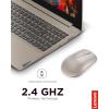 imageLenovo 530 Full Size Wireless Computer Mouse for PC Laptop Computer with Windows  24 GHz Nano USB Receiver  Ambidextrous Design  12 Months Battery Life  Platinum GreyAlmond