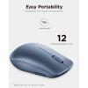 imageLenovo 530 Full Size Wireless Computer Mouse for PC Laptop Computer with Windows  24 GHz Nano USB Receiver  Ambidextrous Design  12 Months Battery Life  Platinum GreyAbyss Blue