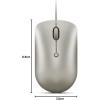 imageLenovo 540 USBC Wired Connection Computer Mouse for PC Laptop Computer with Windows or Chrome OS  Ambidextrous Design  4 Button  Compact Size Storm GreySand