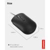 imageLenovo 540 USBC Wired Connection Computer Mouse for PC Laptop Computer with Windows or Chrome OS  Ambidextrous Design  4 Button  Compact Size Storm GreyBlack