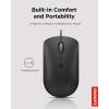 imageLenovo 540 USBC Wired Connection Computer Mouse for PC Laptop Computer with Windows or Chrome OS  Ambidextrous Design  4 Button  Compact Size Storm GreyBlack