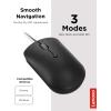 imageLenovo 540 USBC Wired Connection Computer Mouse for PC Laptop Computer with Windows or Chrome OS  Ambidextrous Design  4 Button  Compact Size Storm GreyBlack