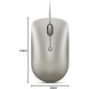 imageLenovo 540 USBC Wired Connection Computer Mouse for PC Laptop Computer with Windows or Chrome OS  Ambidextrous Design  4 Button  Compact Size Storm GreySand