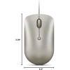 imageLenovo 540 USBC Wired Connection Computer Mouse for PC Laptop Computer with Windows or Chrome OS  Ambidextrous Design  4 Button  Compact Size Storm GreySand