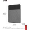 imageLenovo Basic Laptop Sleeve 11 Inch NotebookTablet Compatible with MacBook AirPro Neoprene Material  Soft Fleece Lining  Zippered Top Opening  BlackYoga  Grey