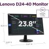 imageLenovo D2440 Monitor 238quot FHD Display Tilt Stand HDMI and VGA Ports 75Hz Refresh Rate AMD FreeSync 250 nits Raven Black24 FHD 75Hz