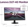 imageLenovo D2440 Monitor 238quot FHD Display Tilt Stand HDMI and VGA Ports 75Hz Refresh Rate AMD FreeSync 250 nits Raven Black27