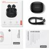 imageLenovo E310 True Wireless Stereo Earbuds Bluetooth 53 ENC NoiseCancelling Earbuds with 13mm Speaker TypeC Charging 20h Battery Life for Music Calls Comfortable Fit Wireless Earbuds  BlackBlack